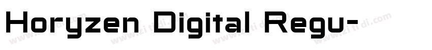 Horyzen Digital Regu字体转换
